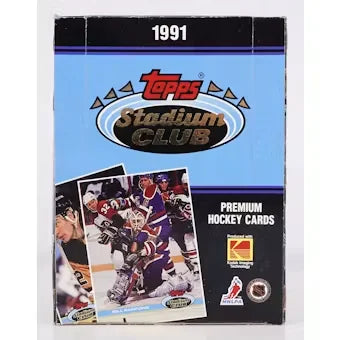 1991-92 Topps Stadium Club Hockey Hobby Box (Ships Sealed Only)