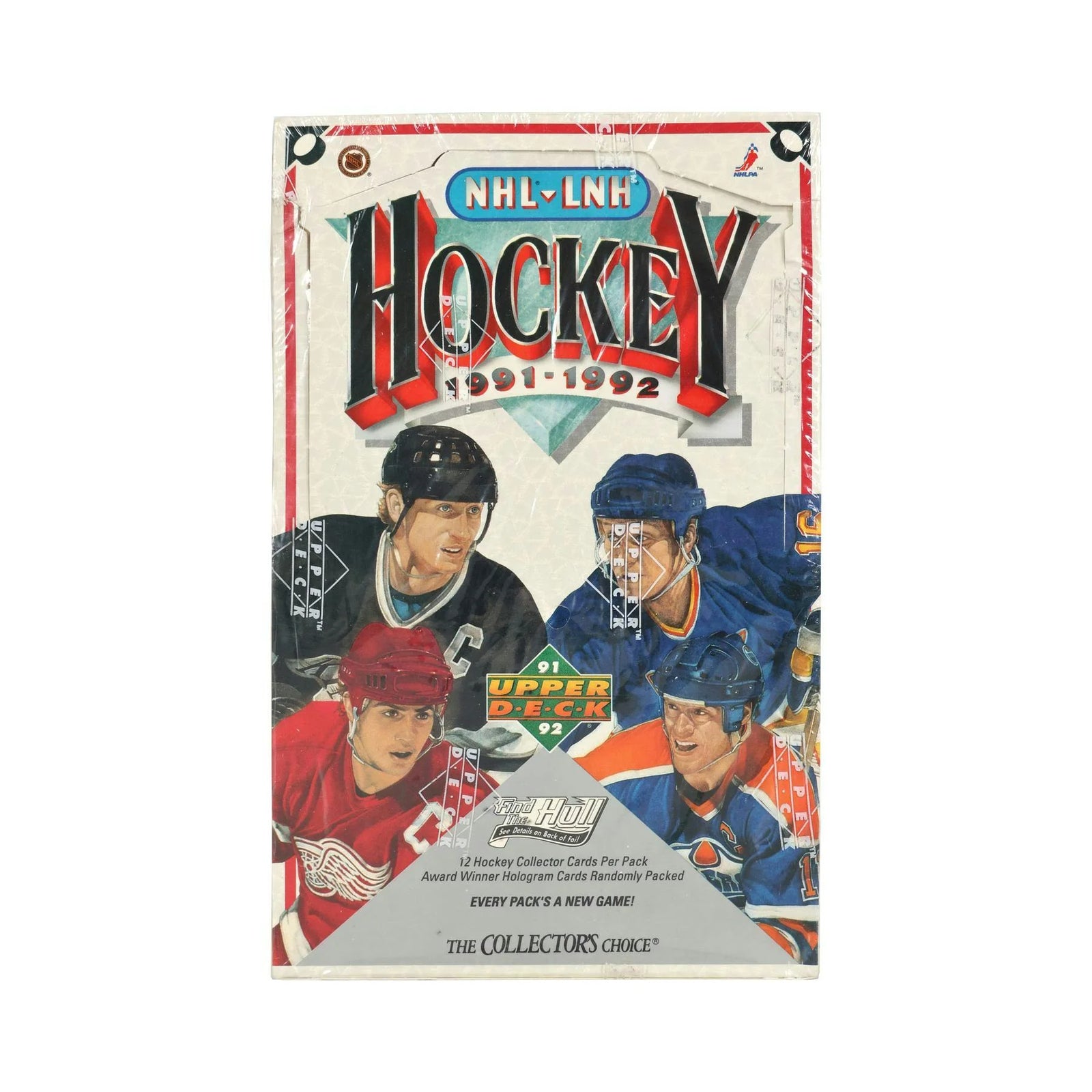 1991-92 Upper Deck English Low Series Hockey Wax Box | 36 Packs (Ships Sealed Only)