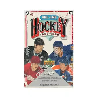 1991-92 Upper Deck English Low Series Hockey Wax Box | 36 Packs (Ships Sealed Only)