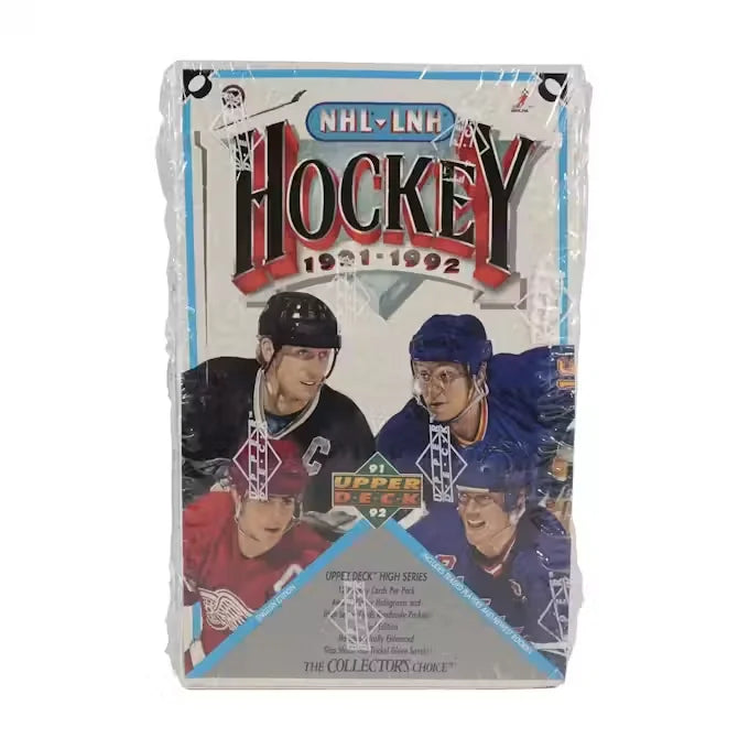 1991-92 Upper Deck English High Series Hockey Wax Box | 36 Packs (Ships Sealed Only)