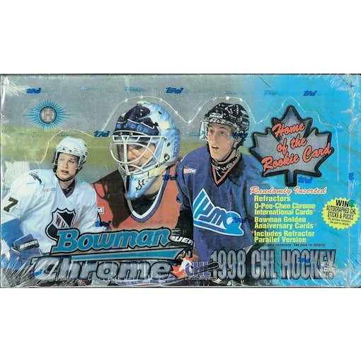 1998-99 Bowman Chrome CHL Prospects Hockey Hobby Box (Ships Sealed Only)