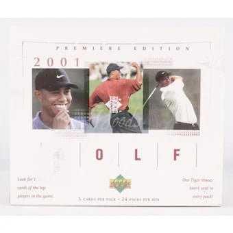 DRAFT - Just In 2001 Upper Deck Golf Retail Box - Tiger Woods Rookie!