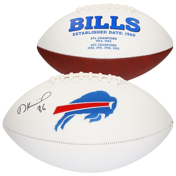 Dalton Kincaid Buffalo Bills Autographed Fanatics Authentic White Panel Football - The Ballers Bank