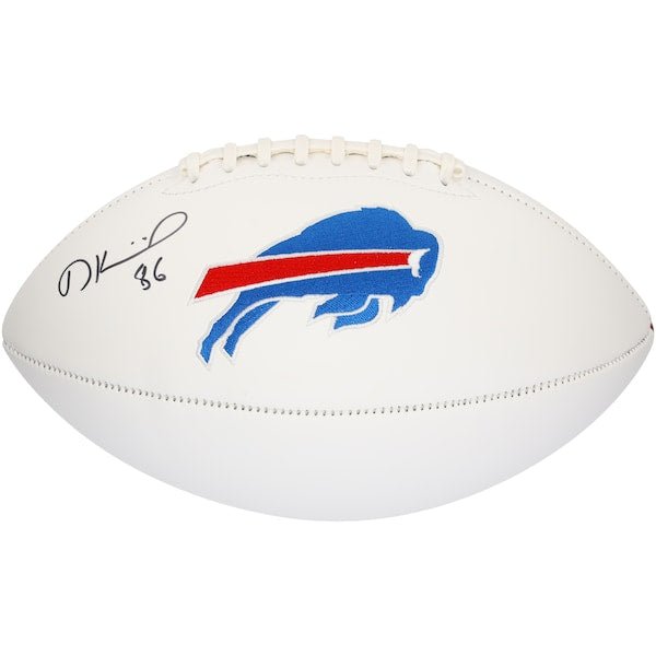 Dalton Kincaid Buffalo Bills Autographed Fanatics Authentic White Panel Football - The Ballers Bank