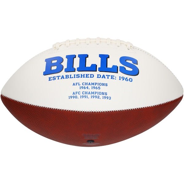 Dalton Kincaid Buffalo Bills Autographed Fanatics Authentic White Panel Football - The Ballers Bank