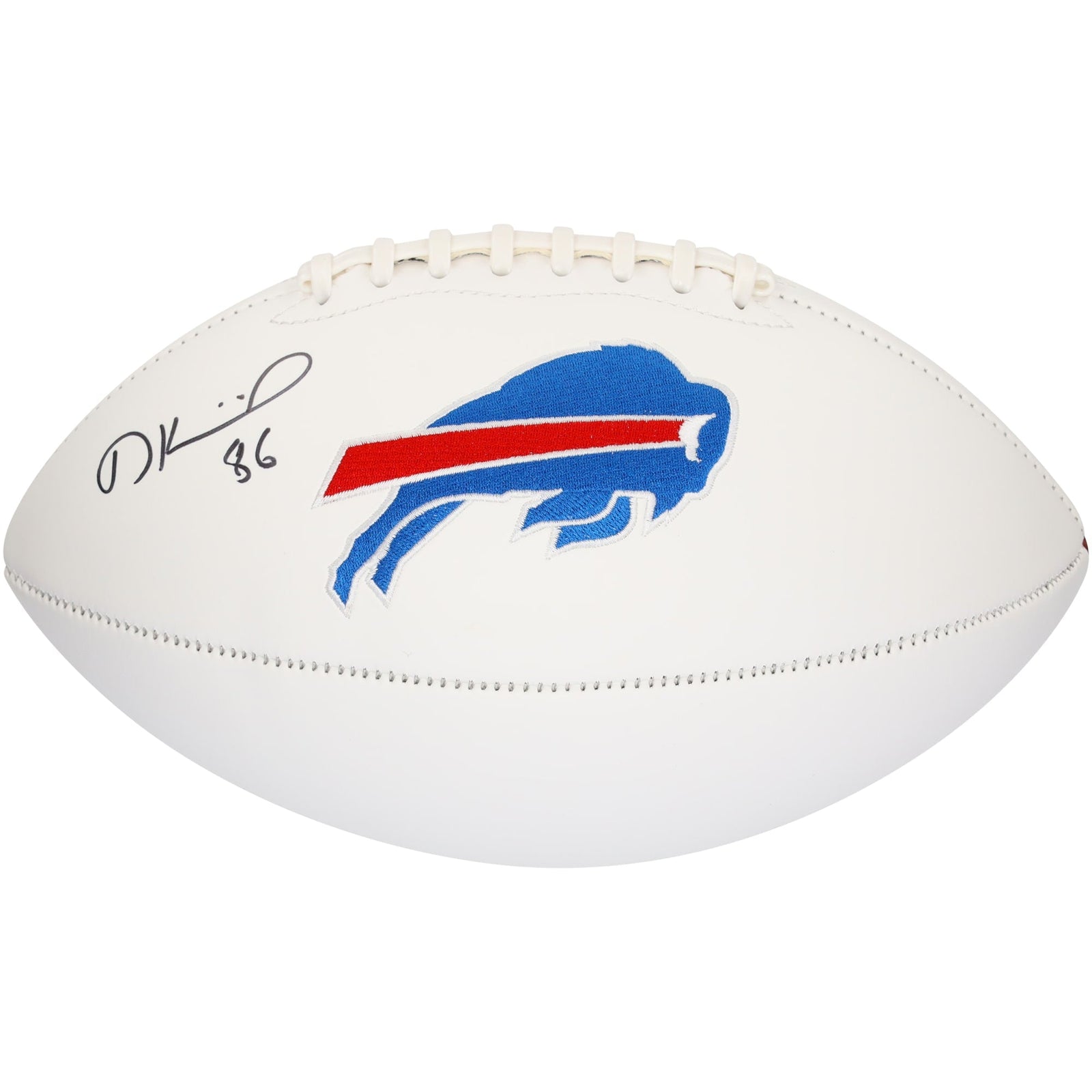 Dalton Kincaid Buffalo Bills Autographed Fanatics Authentic White Panel Football - The Ballers Bank