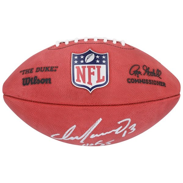 Dan Marino Miami Dolphins Autographed Fanatics Authentic Duke Full Color Football with "HOF 05" Inscription - The Ballers Bank