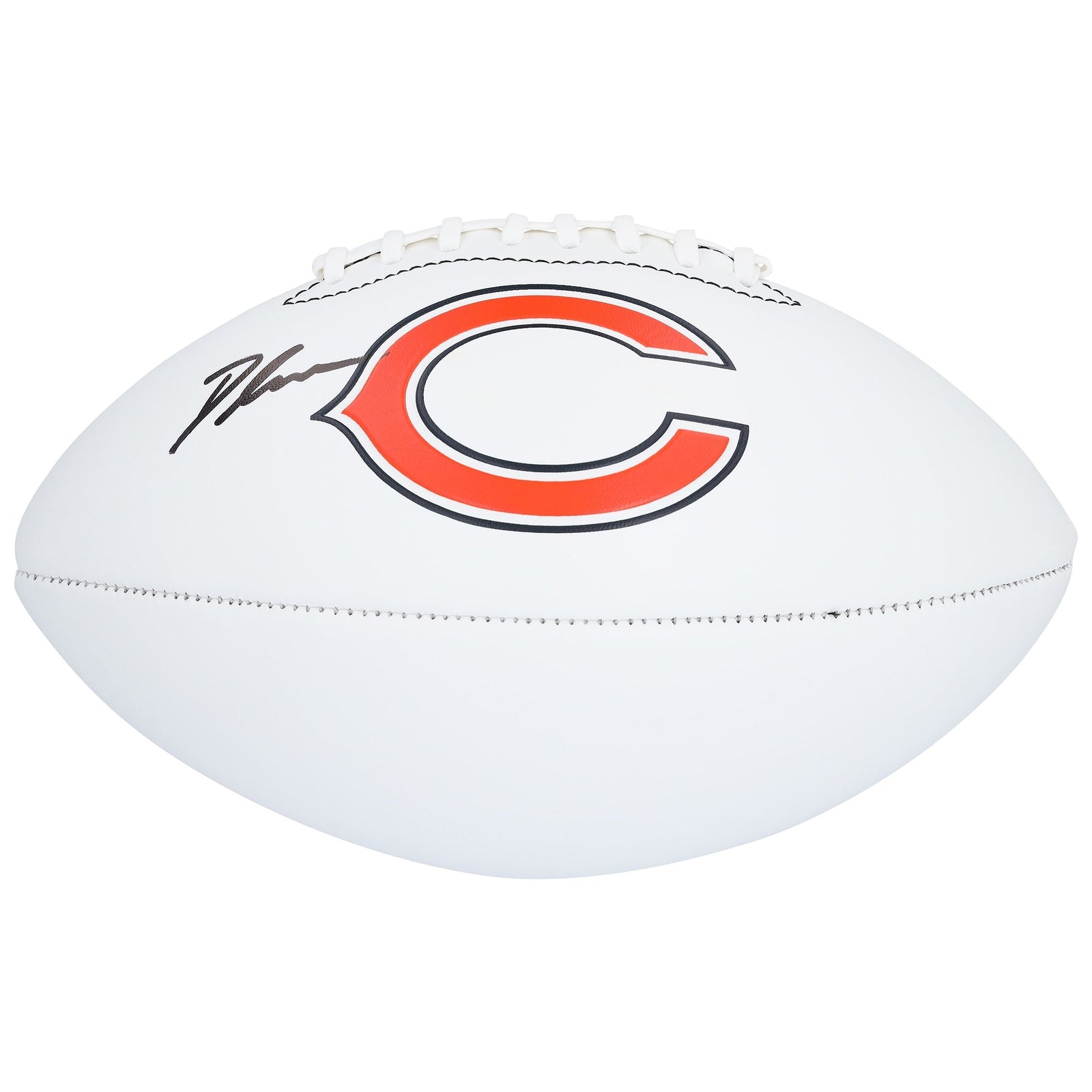 D'Andre Swift Chicago Bears Autographed Fanatics Authentic Franklin White Panel Football - The Ballers Bank