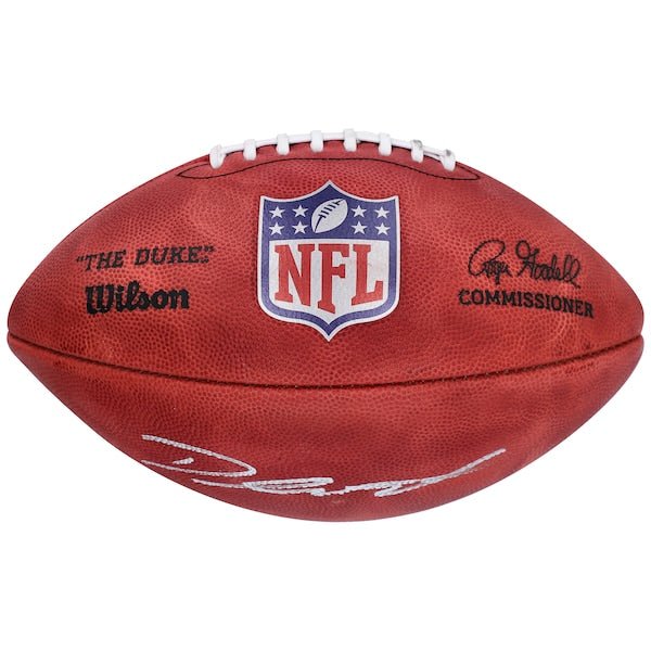 D'Andre Swift Chicago Bears Autographed Fanatics Authentic Wilson Duke Full Color Football - The Ballers Bank