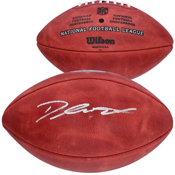 D'Andre Swift Chicago Bears Autographed Fanatics Authentic Wilson Duke Full Color Football - The Ballers Bank