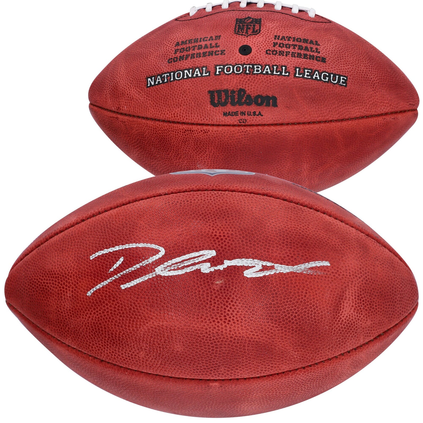 D'Andre Swift Chicago Bears Autographed Fanatics Authentic Wilson Duke Full Color Football - The Ballers Bank