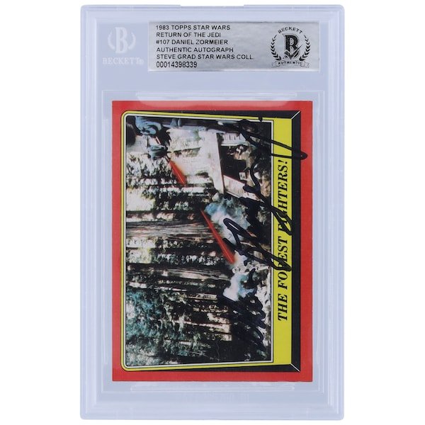Daniel Zormeier Star Wars Autographed 1983 Topps Return of the Jedi 107 BGS Authenticated Card - The Ballers Bank