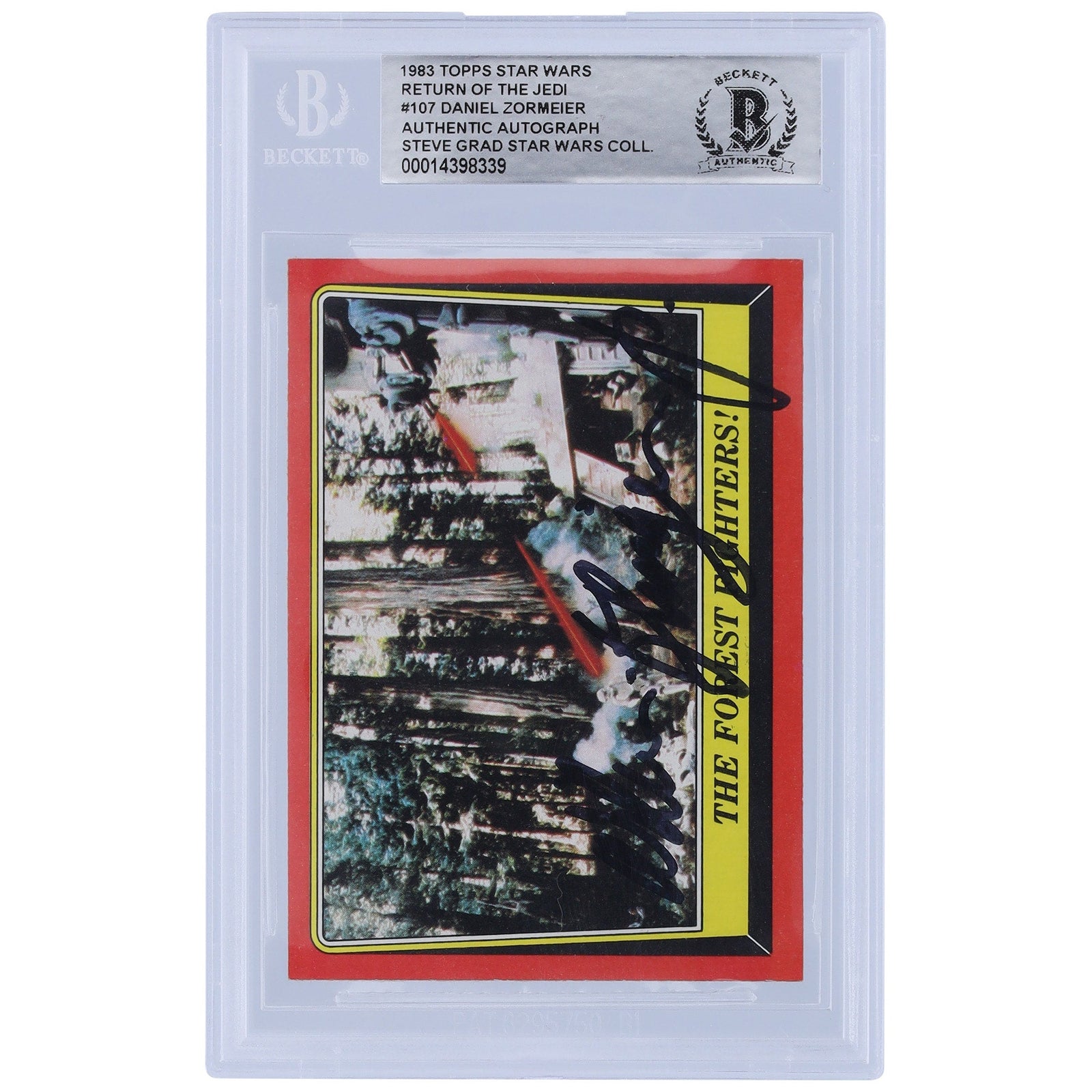 Daniel Zormeier Star Wars Autographed 1983 Topps Return of the Jedi 107 BGS Authenticated Card - The Ballers Bank