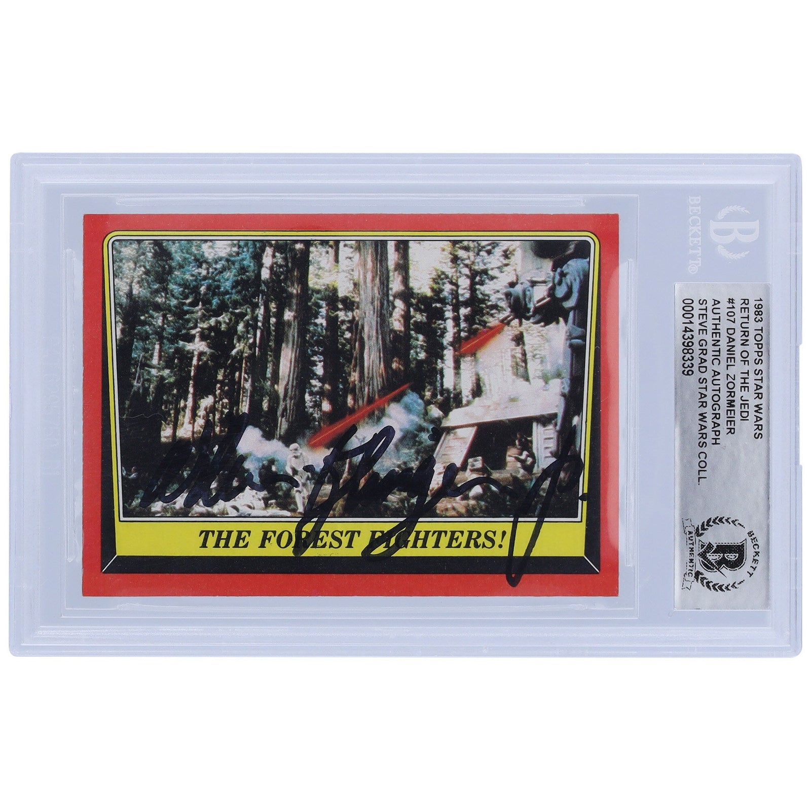 Daniel Zormeier Star Wars Autographed 1983 Topps Return of the Jedi 107 BGS Authenticated Card - The Ballers Bank