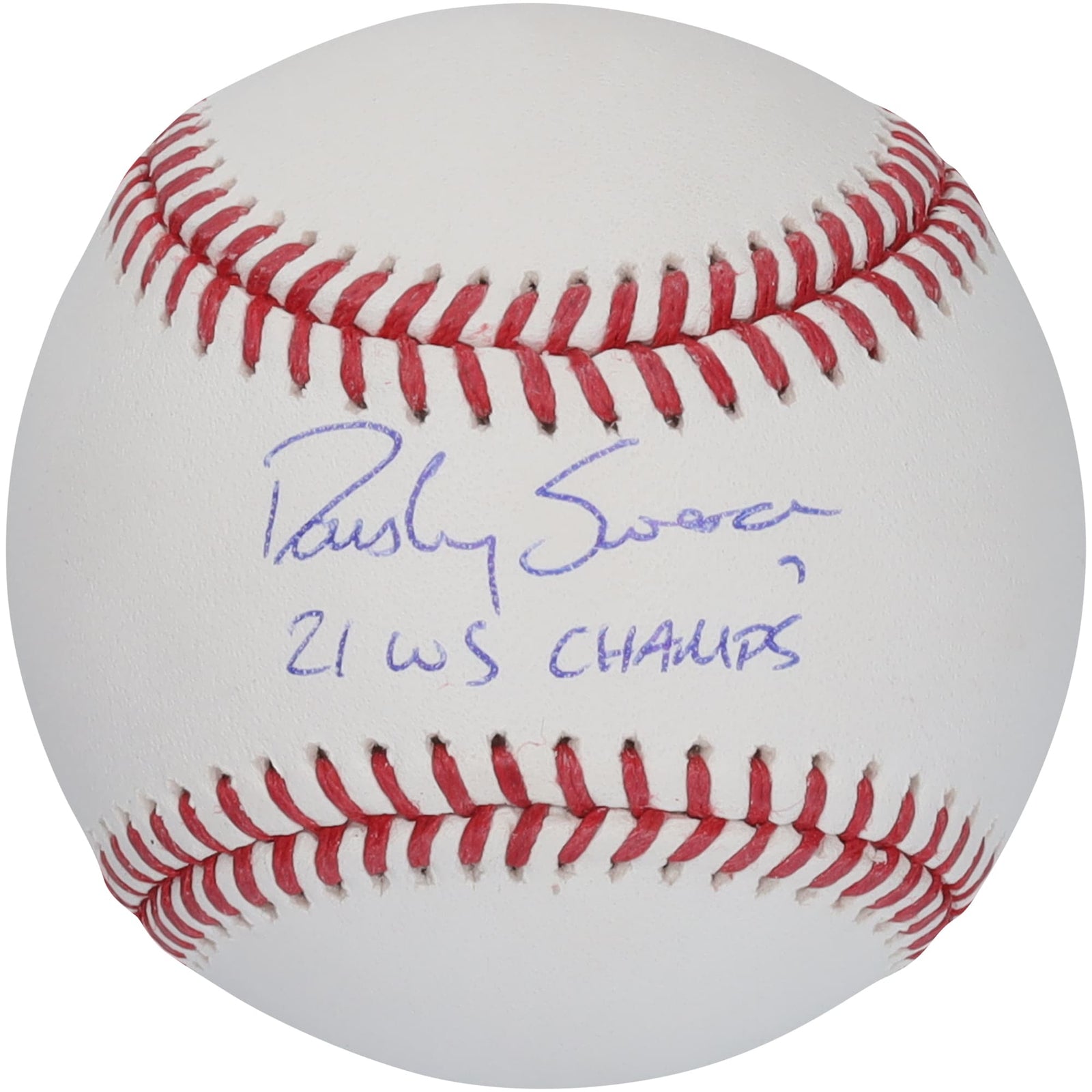 Dansby Swanson Atlanta Braves Autographed Fanatics Authentic MLB Baseball with "21 WS Champs" Inscription - The Ballers Bank