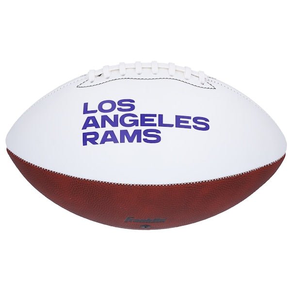 Davante Adams Los Angeles Rams Autographed Fanatics Authentic Franklin White Panel Football - The Ballers Bank