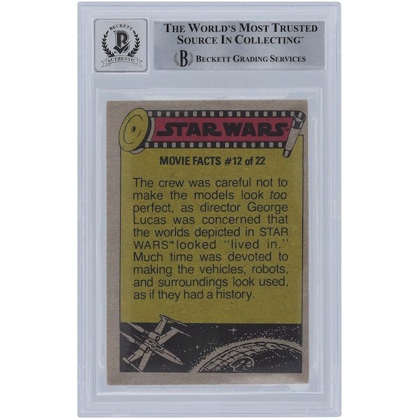 David Beasley Star Wars Autographed 1977 Topps Star Wars 312 BGS Authenticated 10 Card - The Ballers Bank