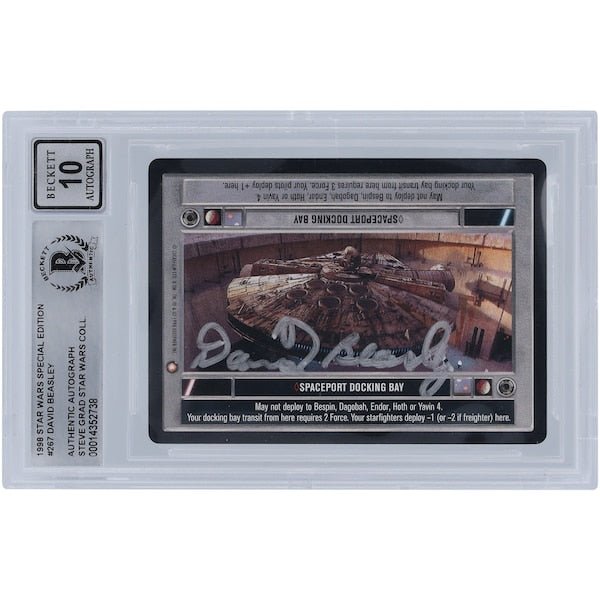 David Beasley Star Wars Autographed 1998 CCG Special Edition 267 BGS Authenticated 10 Card - The Ballers Bank