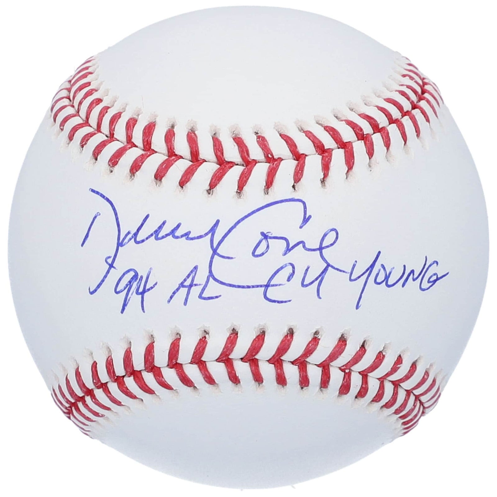 David Cone Kansas City Royals Fanatics Authentic Autographed Baseball with "94 AL Cy Young" Inscription - The Ballers Bank