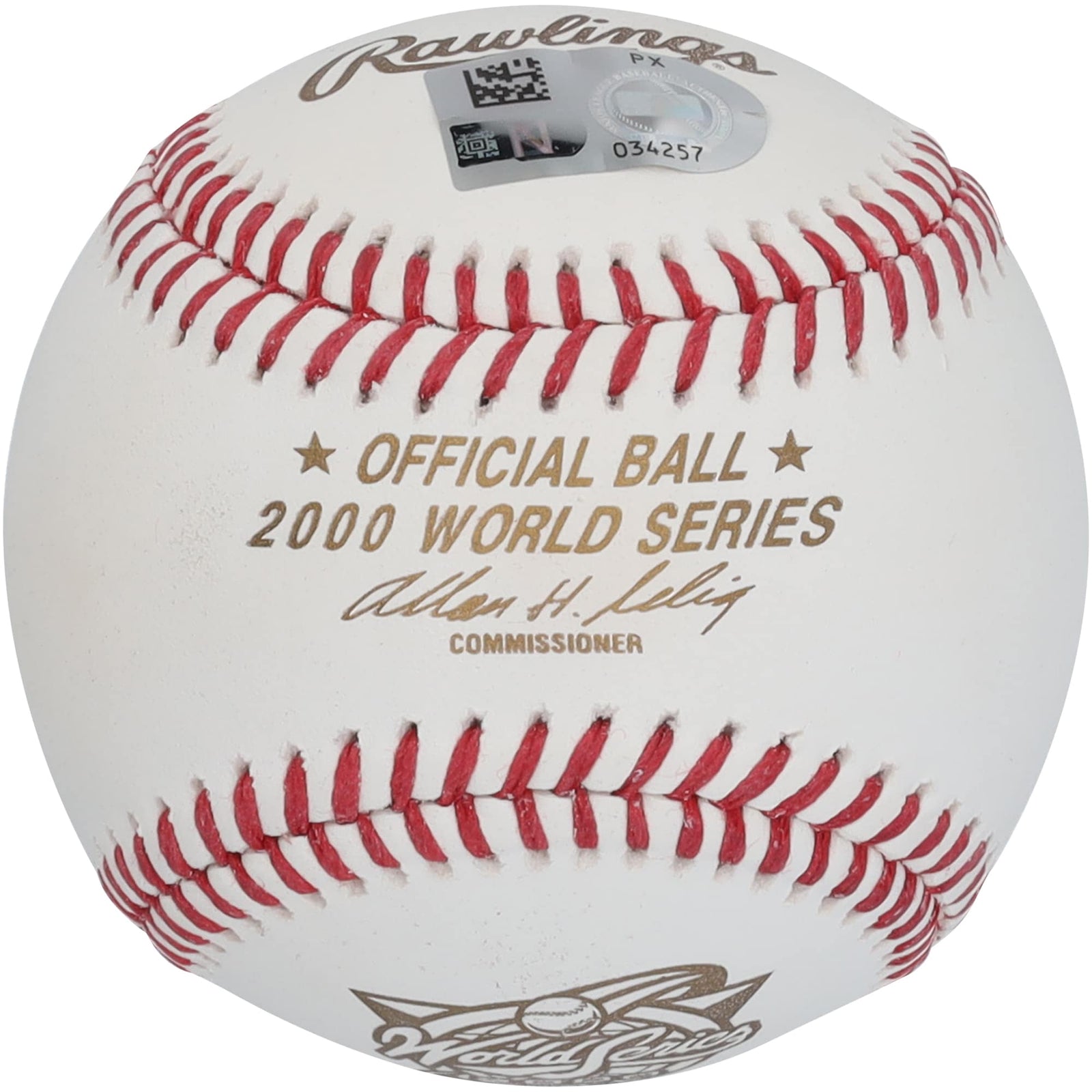 David Cone New York Yankees Autographed Fanatics Authentic 2000 World Series Logo Baseball - The Ballers Bank