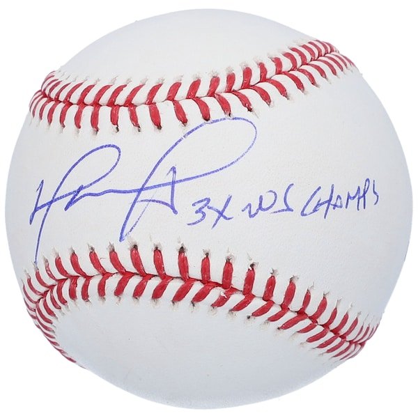 David Ortiz Boston Red Sox Fanatics Authentic Autographed Baseball with "3x WS Champ" Inscription - The Ballers Bank