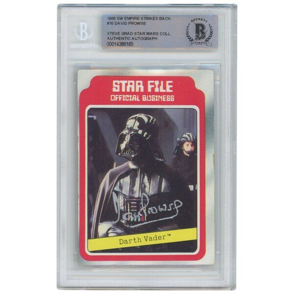 David Prowse The Empire Strikes Back Autographed 1980 Topps 10 BAS Authenticated Card - The Steve Grad Collection - The Ballers Bank