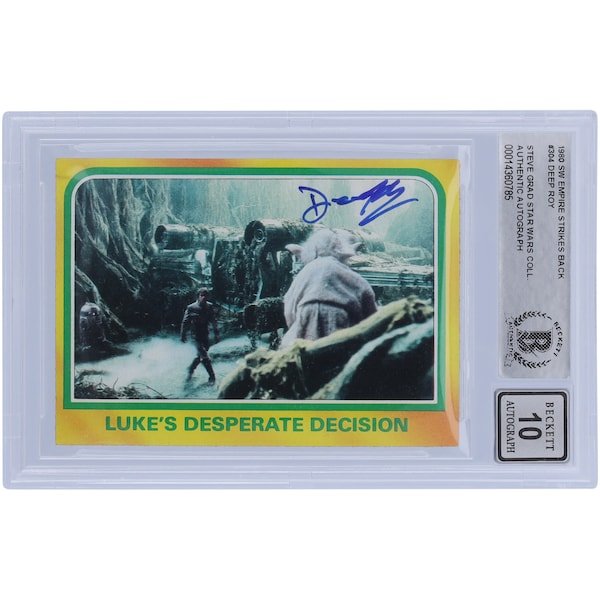 Deep Roy Star Wars Autographed 1980 Topps The Empire Strikes Back 304 BAS Authenticated 10 Card - The Ballers Bank