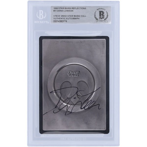 Denis Lawson Star Wars Autographed Fanatics Authentic 1999 CCG Reflections 81 BGS Authenticated Card - The Ballers Bank