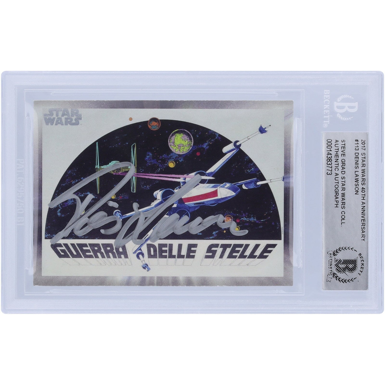 Denis Lawson Star Wars Autographed Topps 2017 Topps 113 BAS Authenticated Card - The Ballers Bank