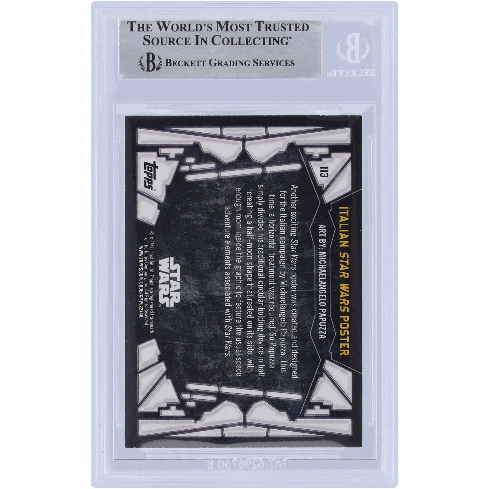 Denis Lawson Star Wars Autographed Topps 2017 Topps 113 BAS Authenticated Card - The Ballers Bank