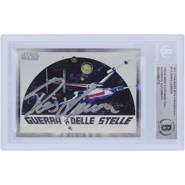 Denis Lawson Star Wars Autographed Topps 2017 Topps 113 BAS Authenticated Card - The Ballers Bank