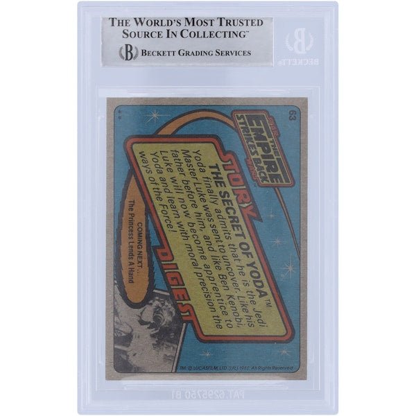 Dennis Lowe Star Wars Autographed 1980 Topps The Empire Strikes Back 63 BAS Authenticated Card - The Ballers Bank