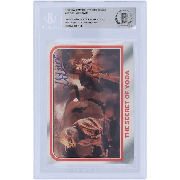 Dennis Lowe Star Wars Autographed 1980 Topps The Empire Strikes Back 63 BAS Authenticated Card - The Ballers Bank