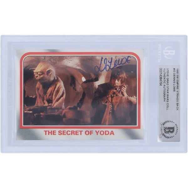 Dennis Lowe Star Wars Autographed 1980 Topps The Empire Strikes Back 63 BAS Authenticated Card - The Ballers Bank