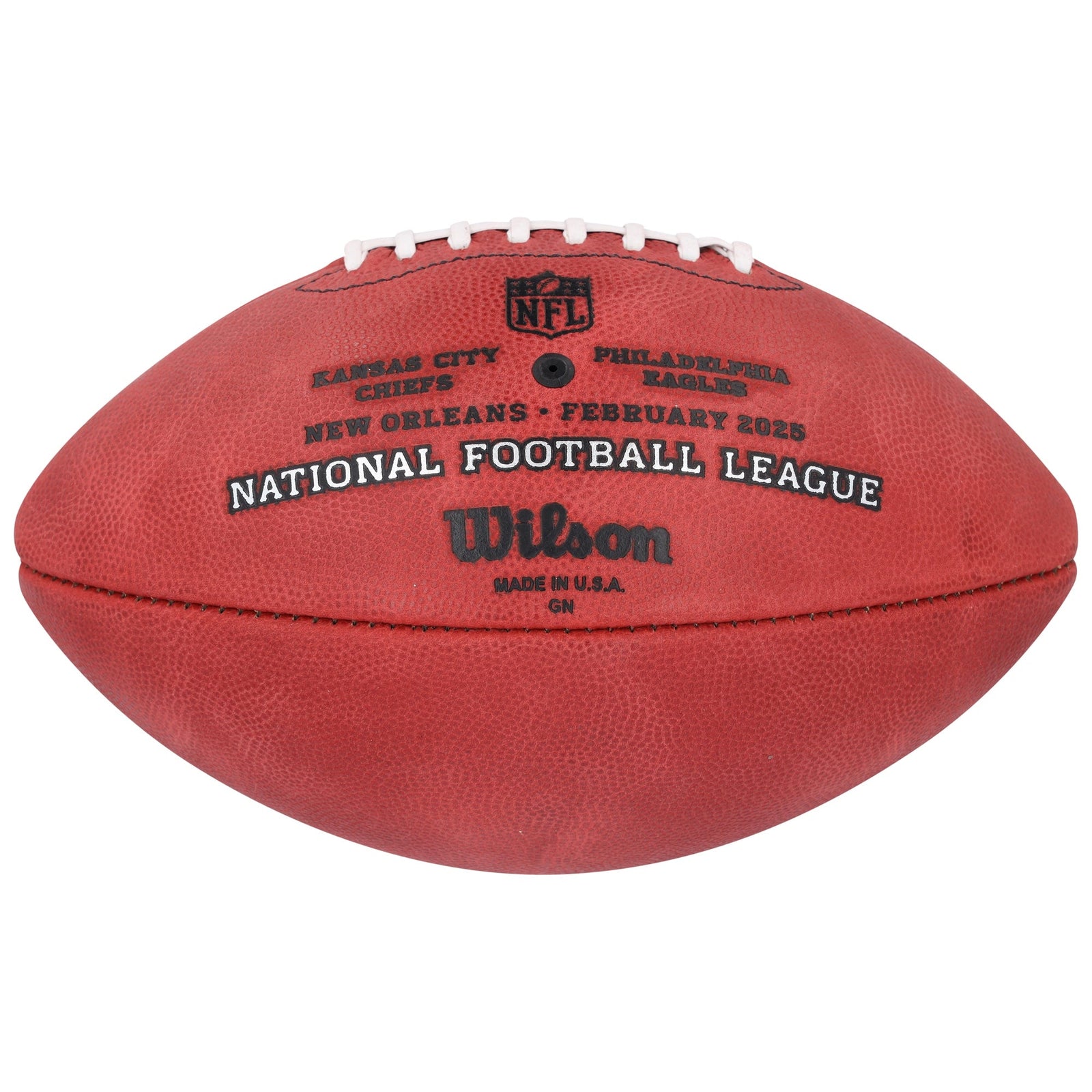 DeVonta Smith Philadelphia Eagles Autographed Fanatics Authentic Super Bowl LIX Wilson Duke Football - The Ballers Bank