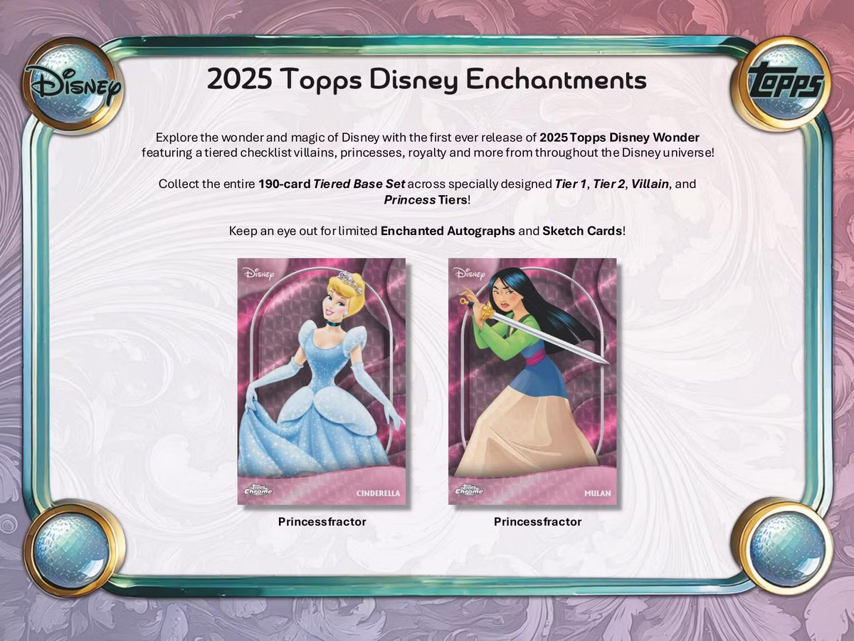 2025 Topps Disney Wonder Winter Mega Trading Cards