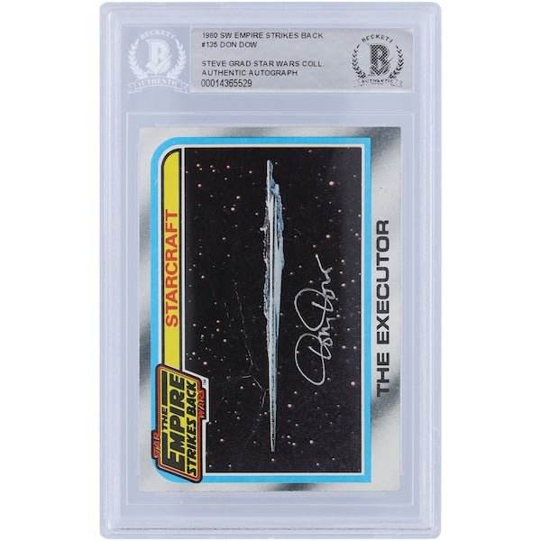 Don Dow Star Wars Autographed 1980 Topps The Empire Strikes Back 135 BAS Authenticated Card - The Ballers Bank