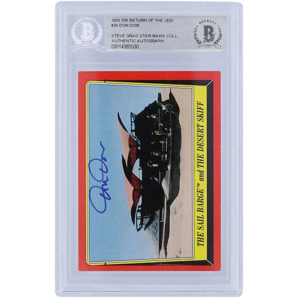 Don Dow Star Wars Autographed 1983 Topps Return of the Jedi 38 BAS Authenticated Card - The Ballers Bank