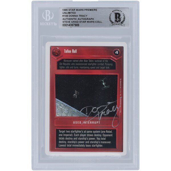 Donna Tracy Star Wars Autographed 1995 CCG Premiere 108 BGS Authenticated Card - The Ballers Bank