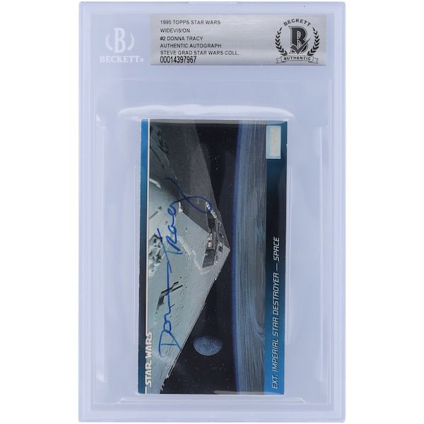 Donna Tracy Star Wars Autographed 1995 Topps Star Wars Widevision 2 BGS Authenticated Card - The Ballers Bank