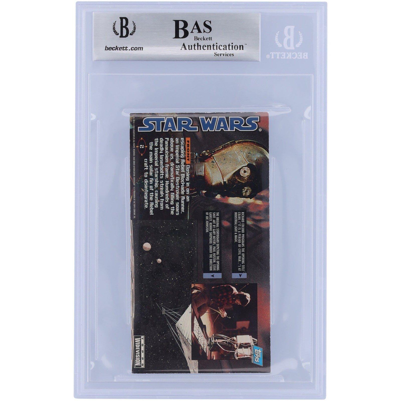 Donna Tracy Star Wars Autographed 1995 Topps Star Wars Widevision 2 BGS Authenticated Card - The Ballers Bank