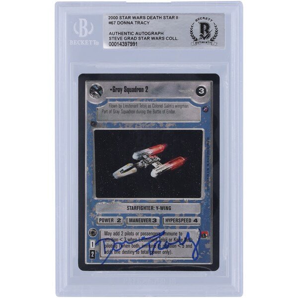 Donna Tracy Star Wars Autographed 2000 Star Wars CCG 67 BAS Authenticated Card - The Ballers Bank