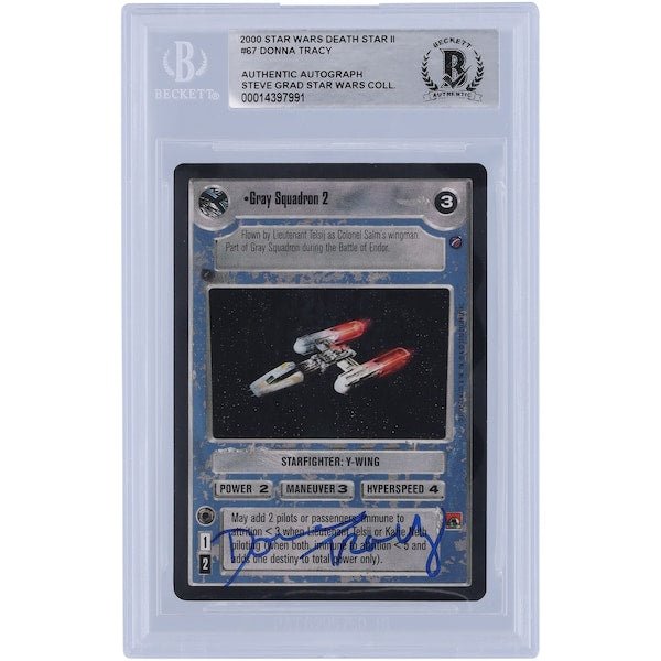 Donna Tracy Star Wars Autographed 2000 Star Wars CCG 67 BAS Authenticated Card - The Ballers Bank