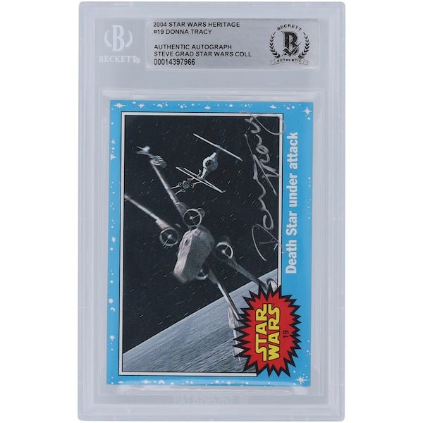 Donna Tracy Star Wars Autographed 2004 Topps Heritage 19 BGS Authenticated Card - The Ballers Bank