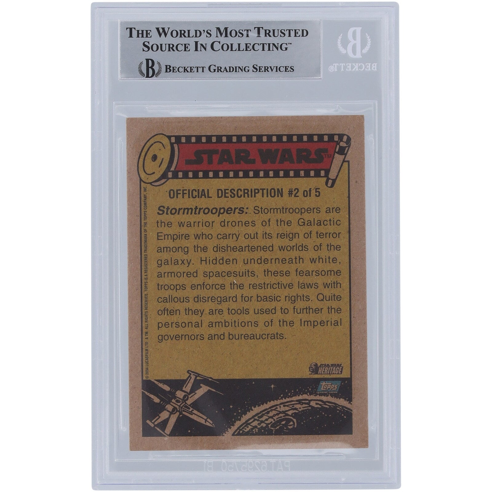 Donna Tracy Star Wars Autographed 2004 Topps Heritage 19 BGS Authenticated Card - The Ballers Bank