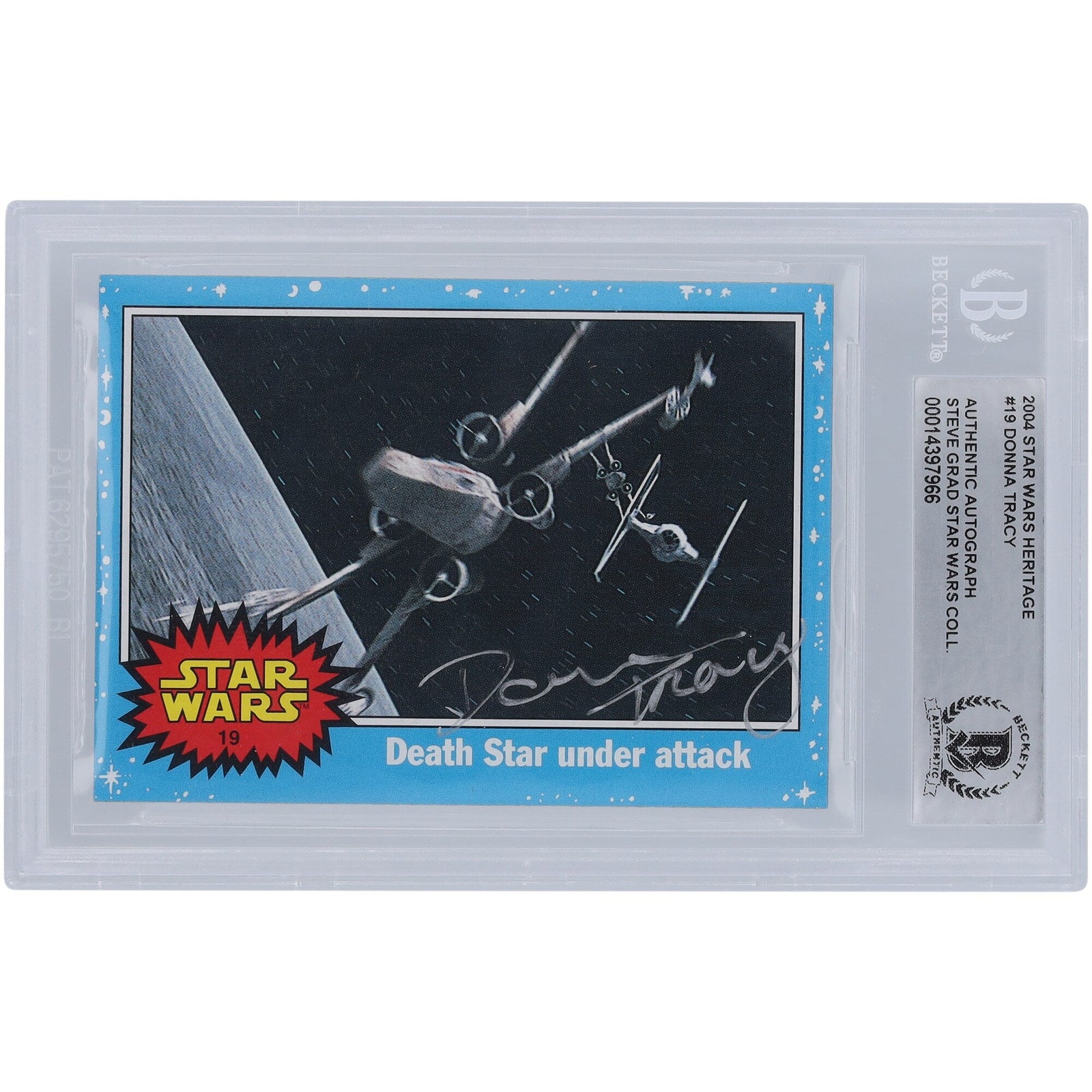 Donna Tracy Star Wars Autographed 2004 Topps Heritage 19 BGS Authenticated Card - The Ballers Bank