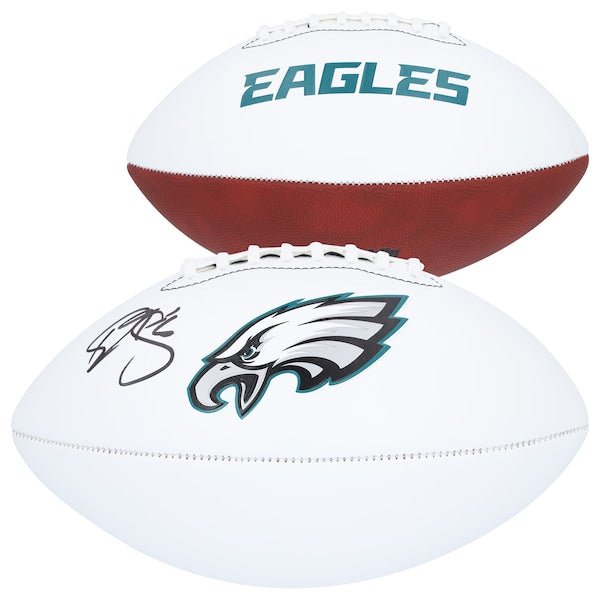 Donovan McNabb Philadelphia Eagles Autographed Fanatics Authentic Franklin White Panel Football - The Ballers Bank