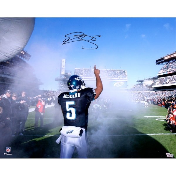 Donovan McNabb Philadelphia Eagles Fanatics Authentic Autographed 16" x 20" Smoke Horizontal Photograph - The Ballers Bank