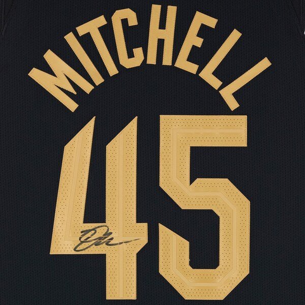 Donovan Mitchell Cleveland Cavaliers Autographed Fanatics Authentic Nike Black Statement Authentic Jersey - The Ballers Bank