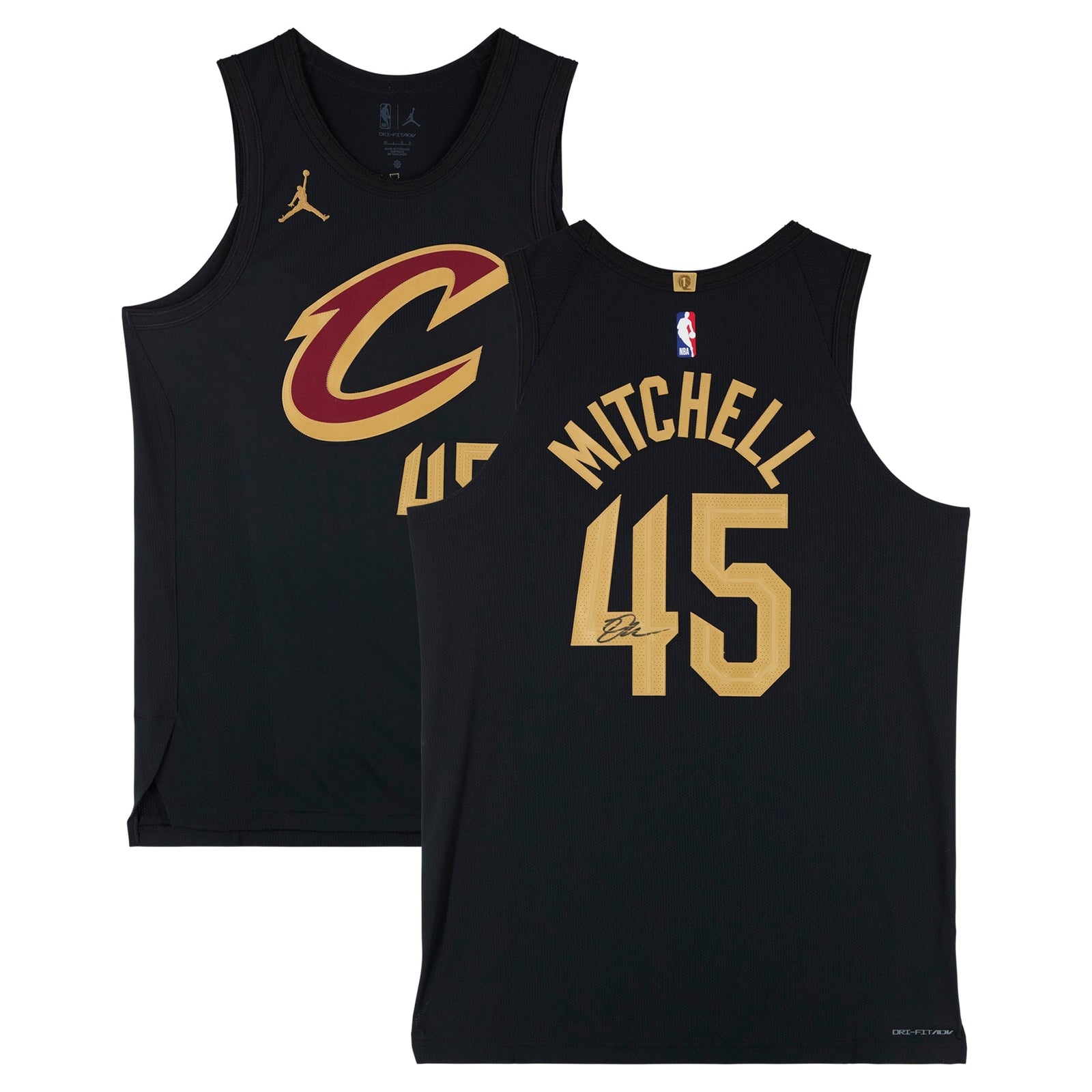 Donovan Mitchell Cleveland Cavaliers Autographed Fanatics Authentic Nike Black Statement Authentic Jersey - The Ballers Bank